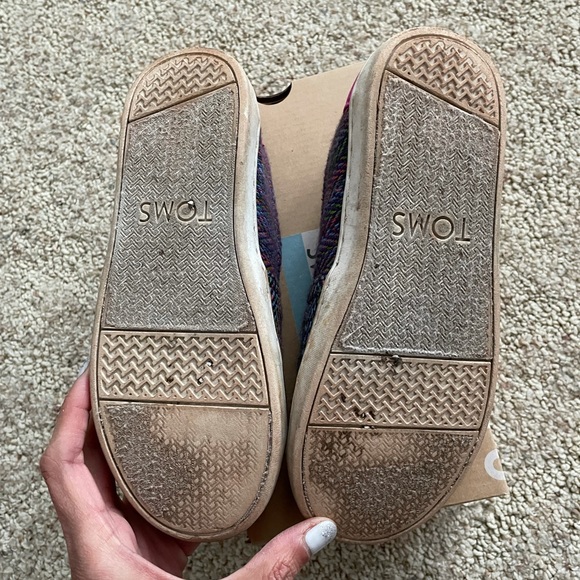 TOMS Youth 2  Girls Slip-On Herringbone Shearling - Picture 2 of 3